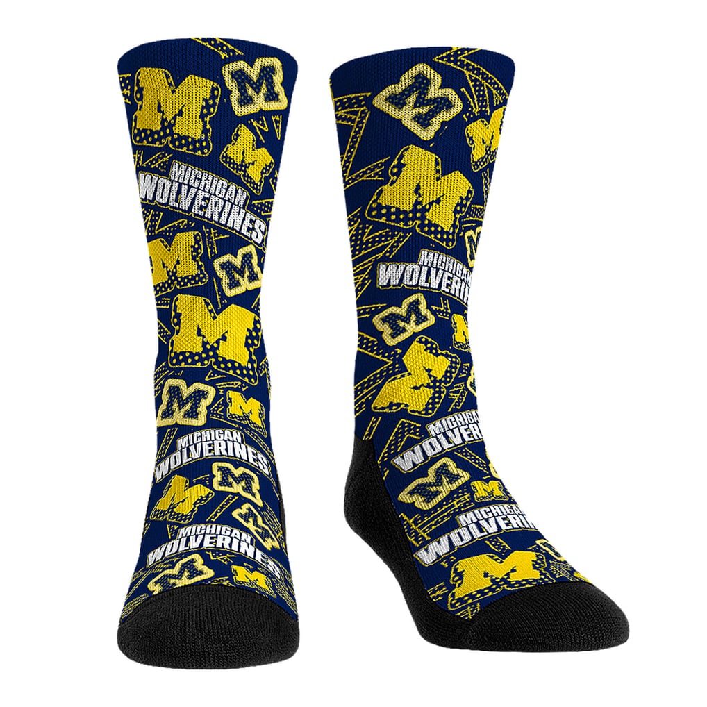  Michigan Wolverines Rock Em Socks Game Day Two-Pack Crew Socks Set